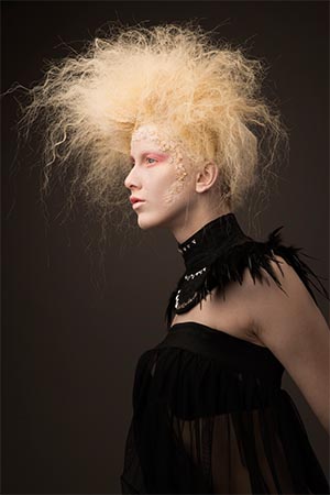 Gothic – Foto-Updo mit Haarteilen